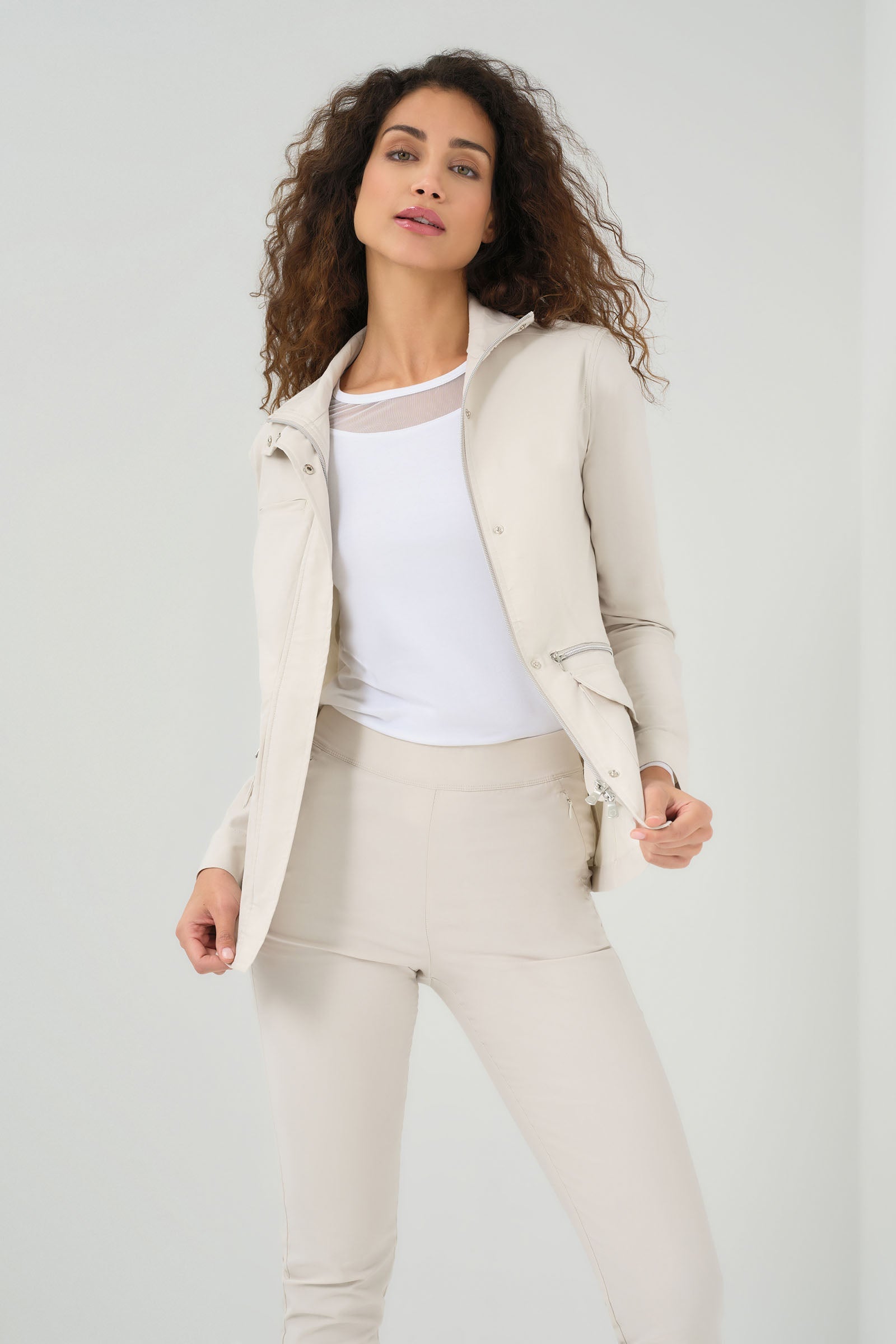 Kenya Safari Jacket in Stone