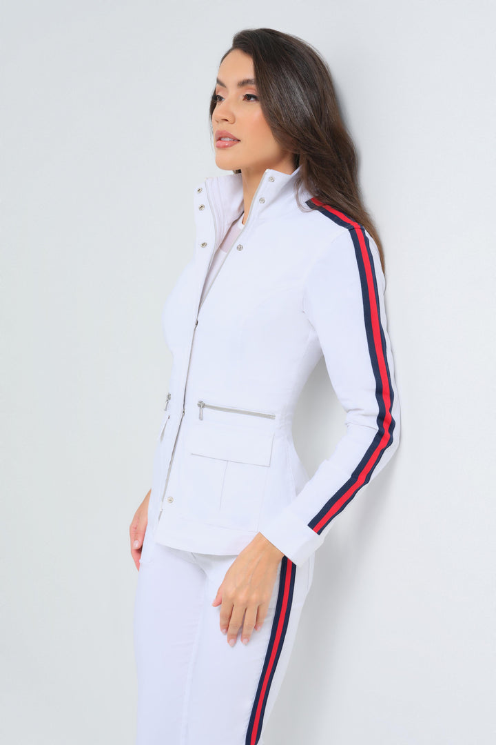 Kenya Sport Performance Cotton Striped Safari Jacket
