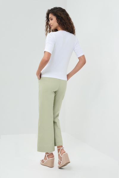 Sophia Tshirt with Ruched Elbow Sleeves