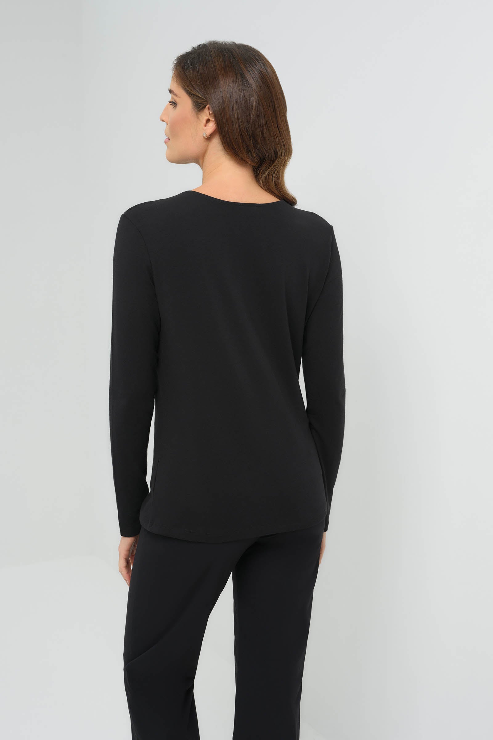 Calista Roll up Henley Top