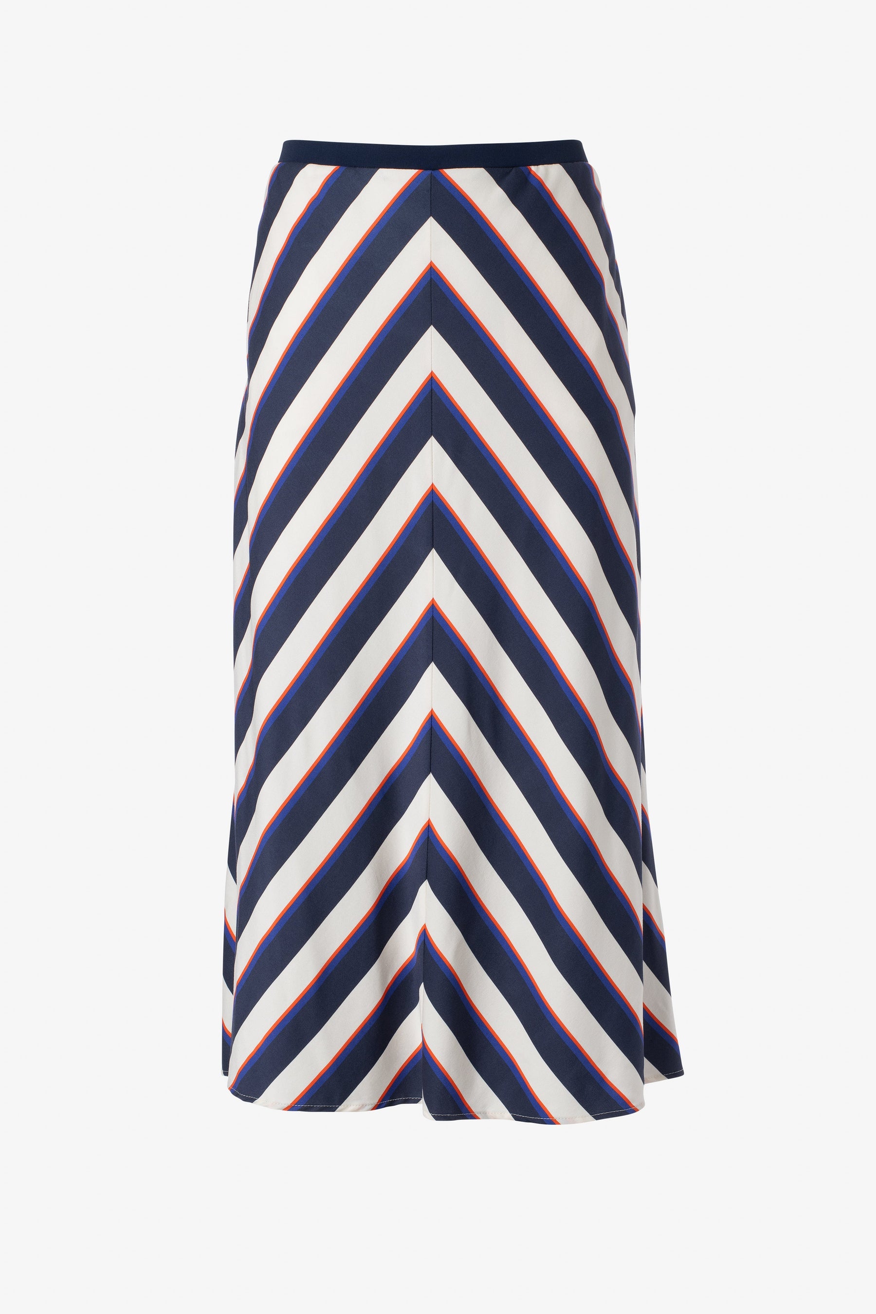 Printed stripe skirt