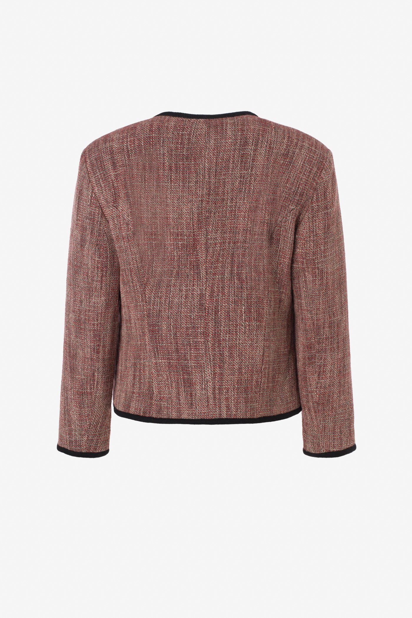 Cropped jacket with trim