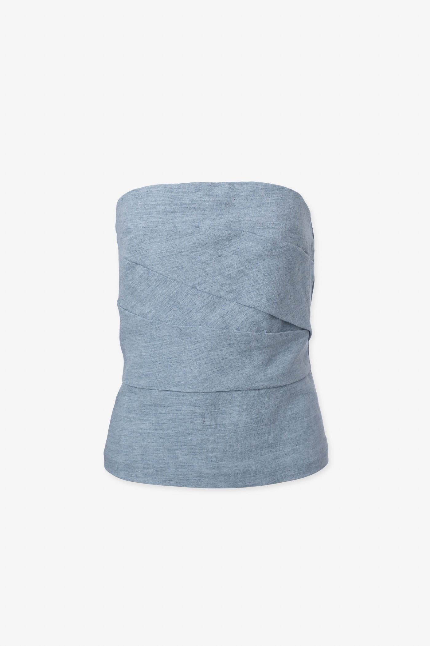 Linen blend bustier