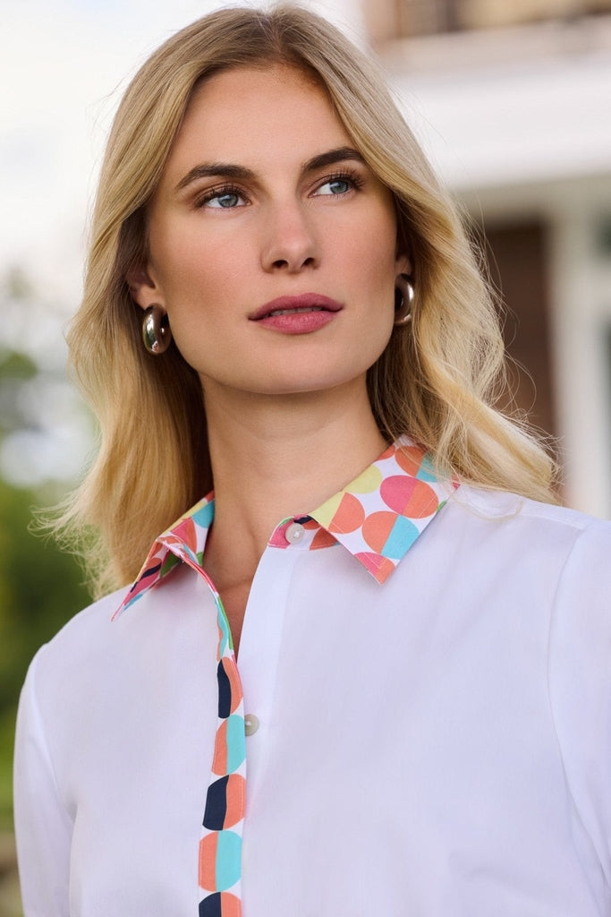Luna Retro Dot 3/4 Sleeve Shirt