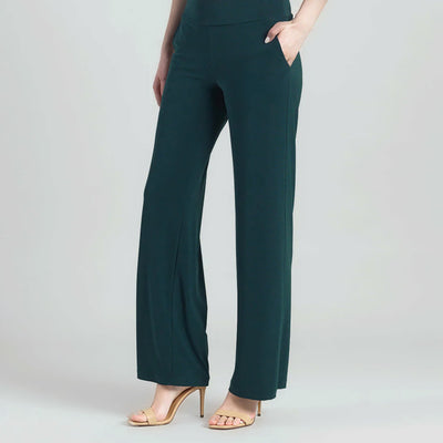 Signature Wide Leg Pocket Pant - Hunter Green