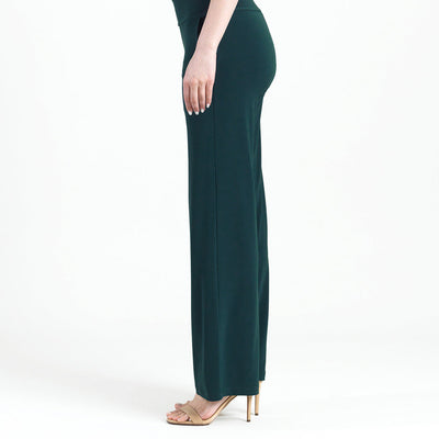 Signature Wide Leg Pocket Pant - Hunter Green