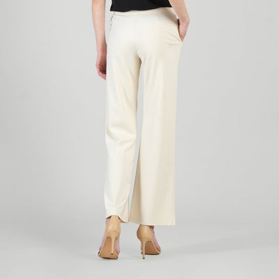 Rayon-Ponte Knit - Loose Leg Pocket Pant - Khaki
