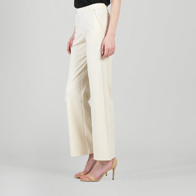 Rayon-Ponte Knit - Loose Leg Pocket Pant - Khaki