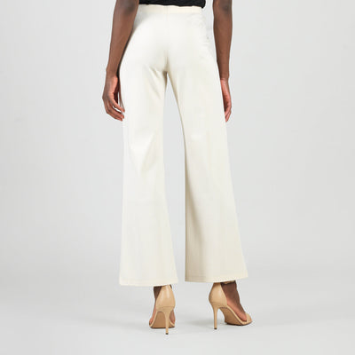 Rayon-Ponte Knit - Loose Leg Pocket Pant - Khaki