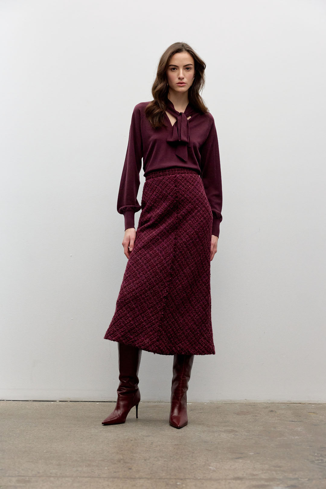 Tweed A line skirt