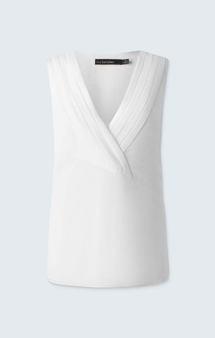 Crisscross cami pleated front