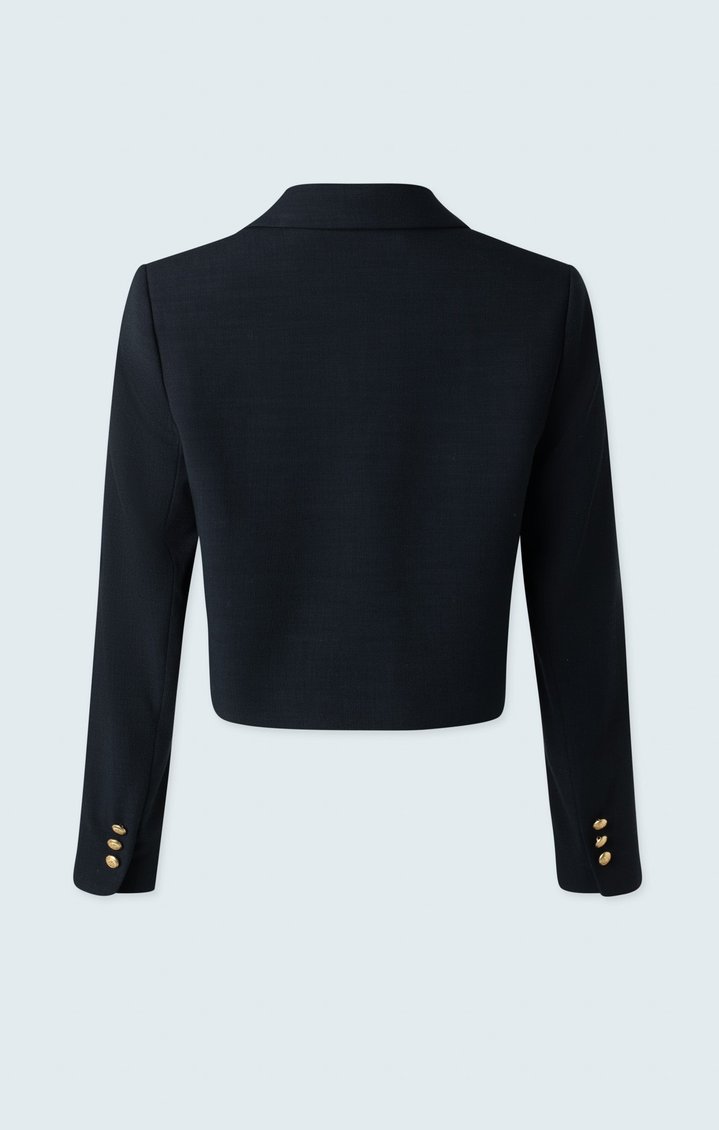 Short jacket with flap pockets