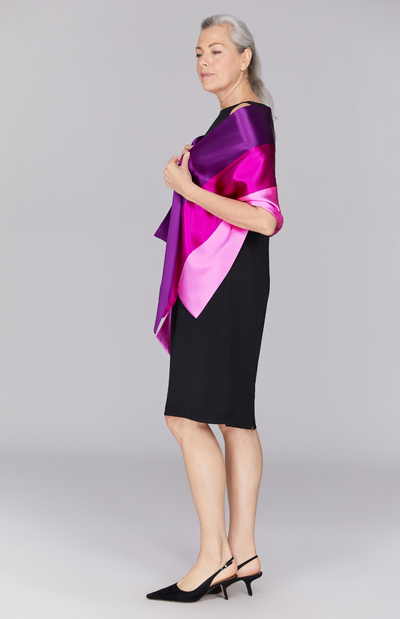 Satin Banded Shawl