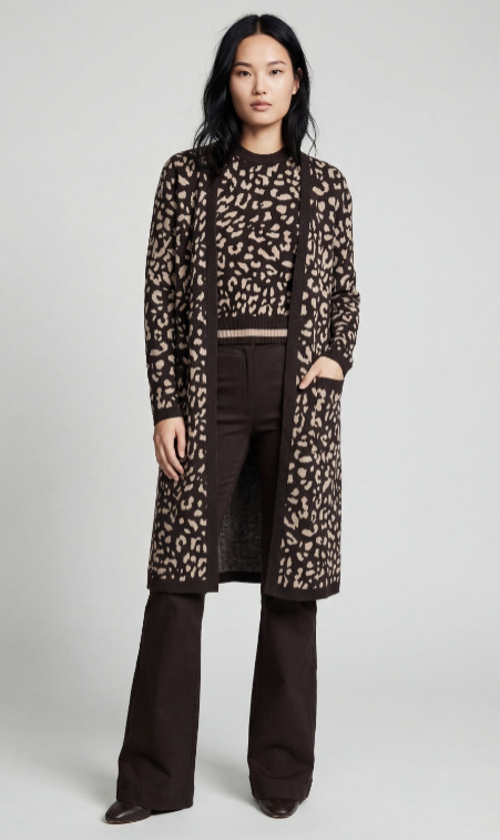 Zendaya Jacquard Sweater Cardigan
