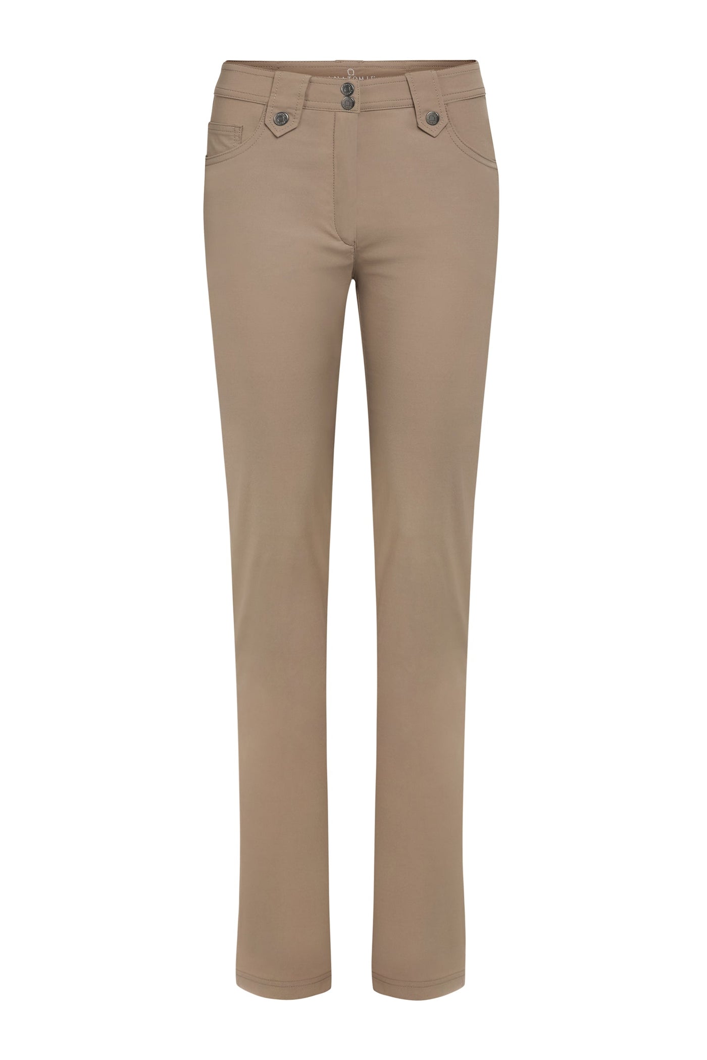 The Best Travel Pants. Flat Lay of the Skyler Travel Pant in Khaki