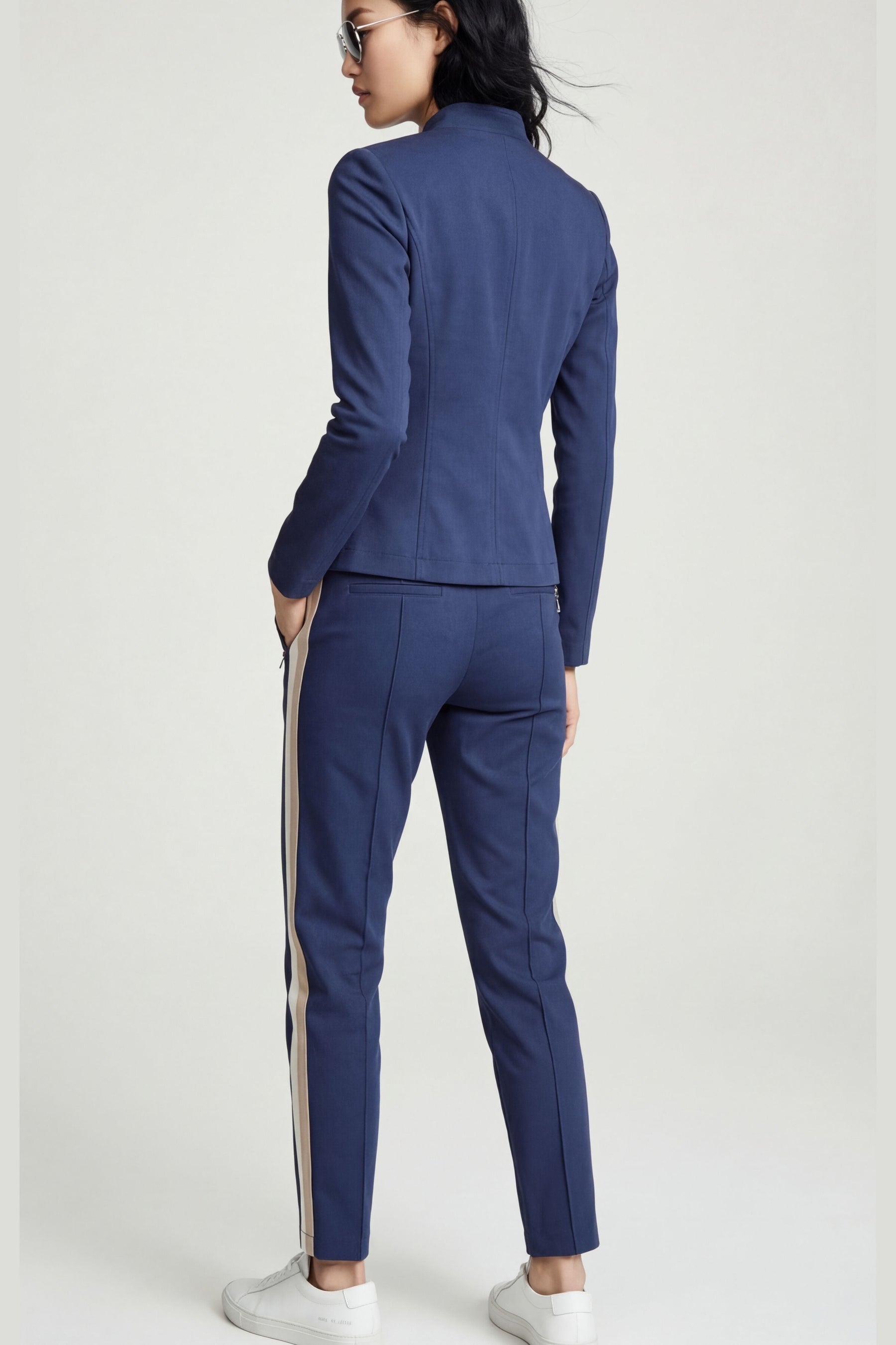 Suki Sport Aeroflow Side Stripe Straight Leg Twill Trouser