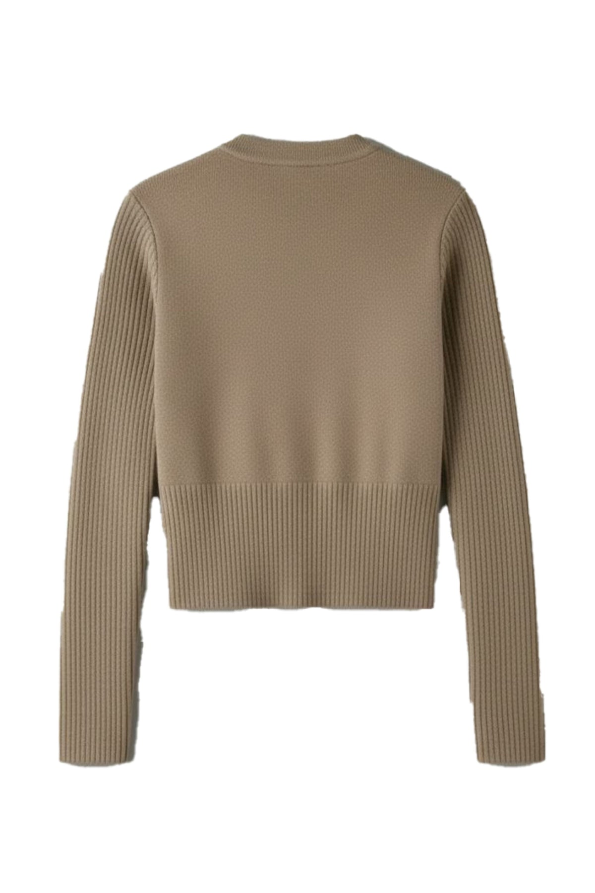 Sky Jacket Zip-front Sweater in Champagne