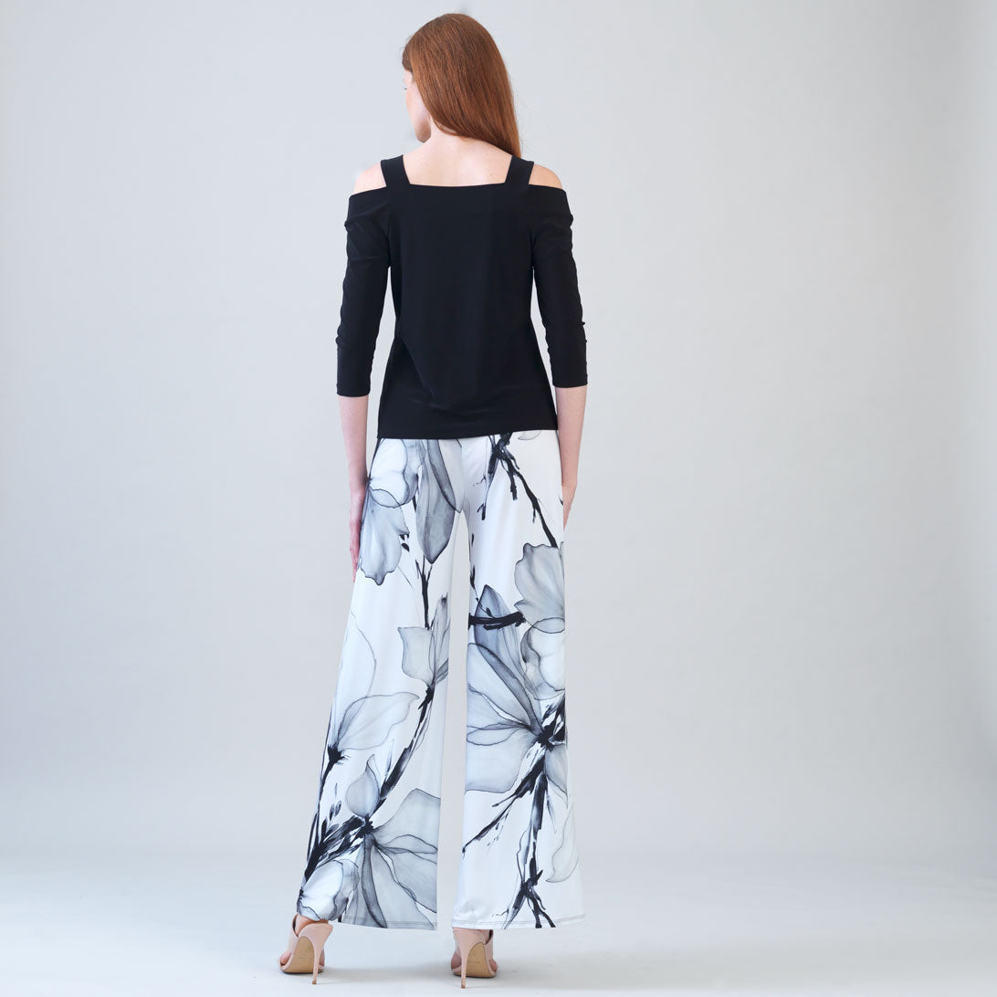 Signature Cold Shoulder Top - Black - Clara Sunwoo