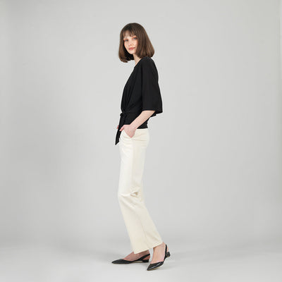 Side Tie Top - Black