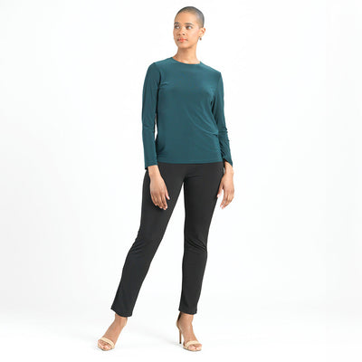 Signature Crew Neck Top - Hunter Green