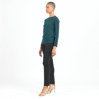 Signature Crew Neck Top - Hunter Green