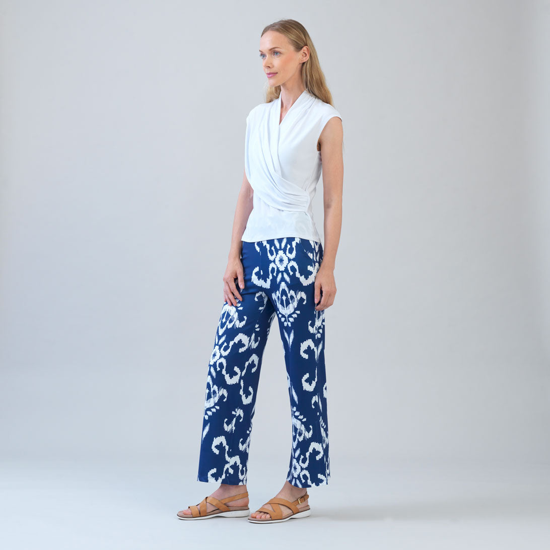 Surplice Crossover Top - White - Clara Sunwoo