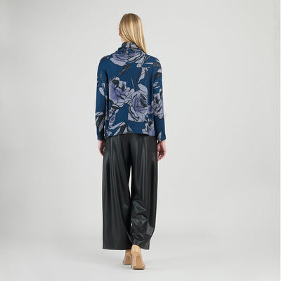 Ultra Cozy - Tipped Hem Sweater Top - Rose Sketch