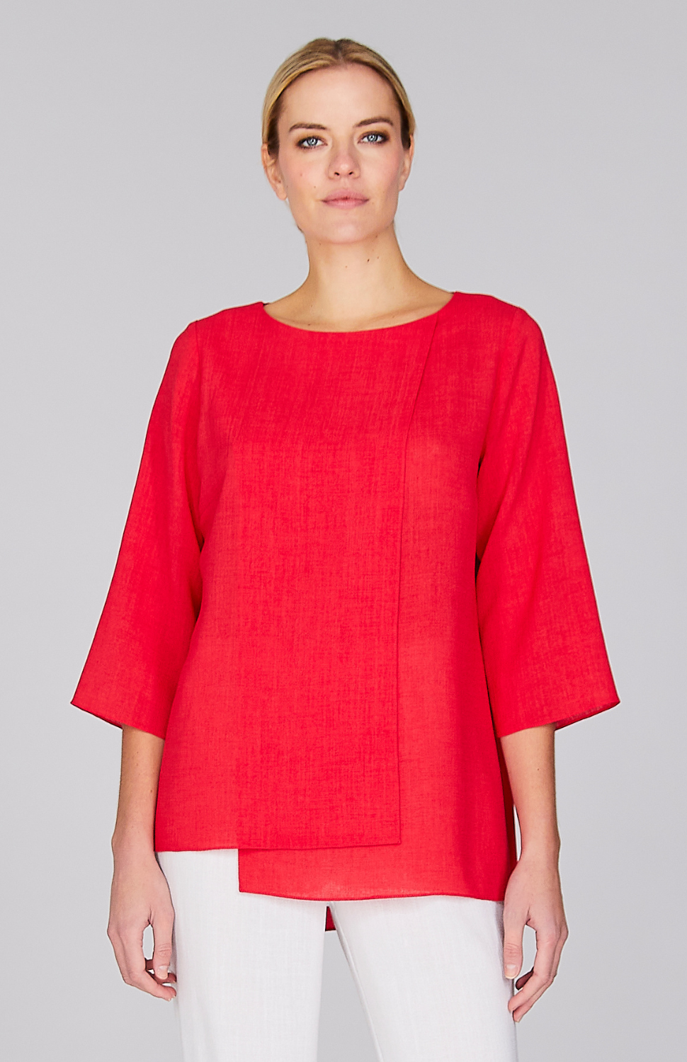 Gabby is 5'10" and is wearing a size XS in Hibiscus.