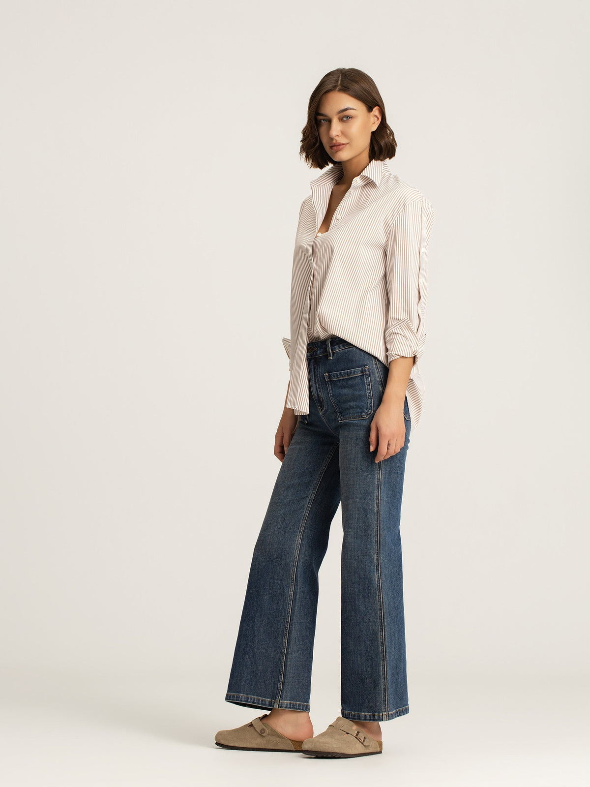 Matilda Oversized Stretch Cotton Blouse
