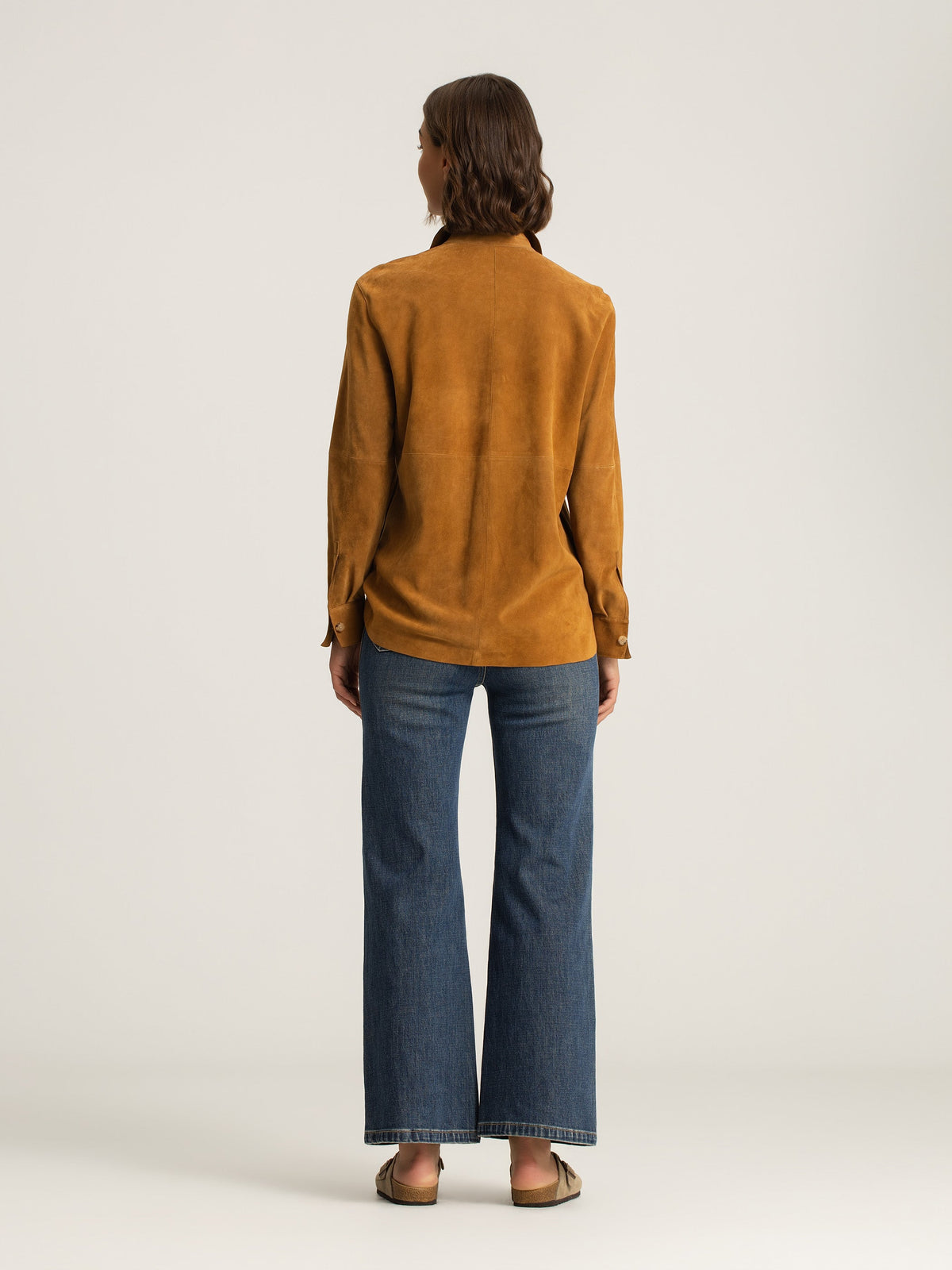 Elara Lambskin Suede Shacket