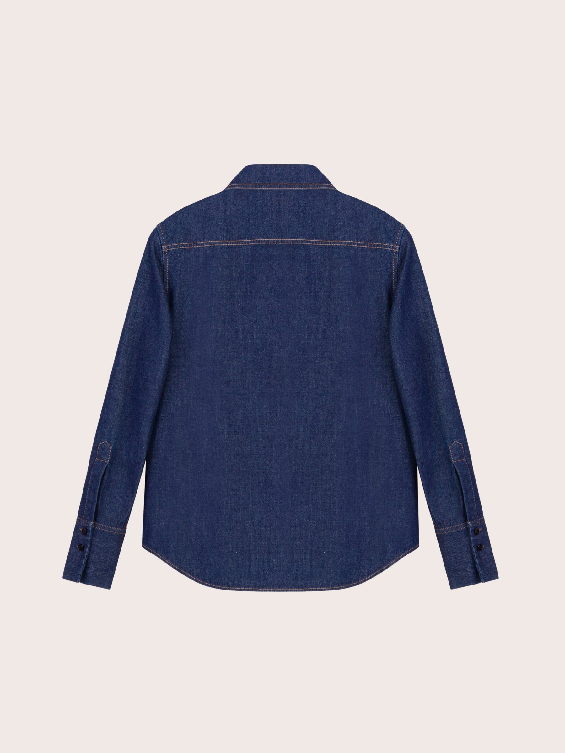 Daphne Dark Denim Button Down Top
