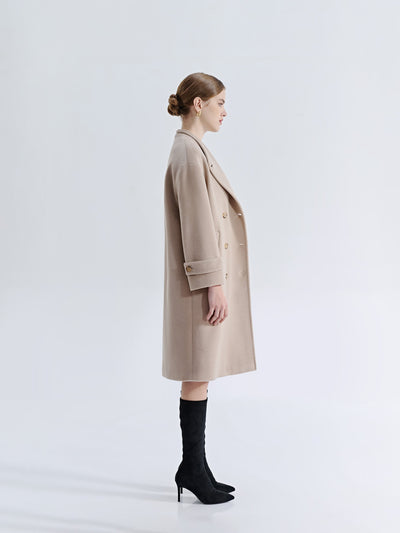 ASTRA SILK WOOL TWILL COAT