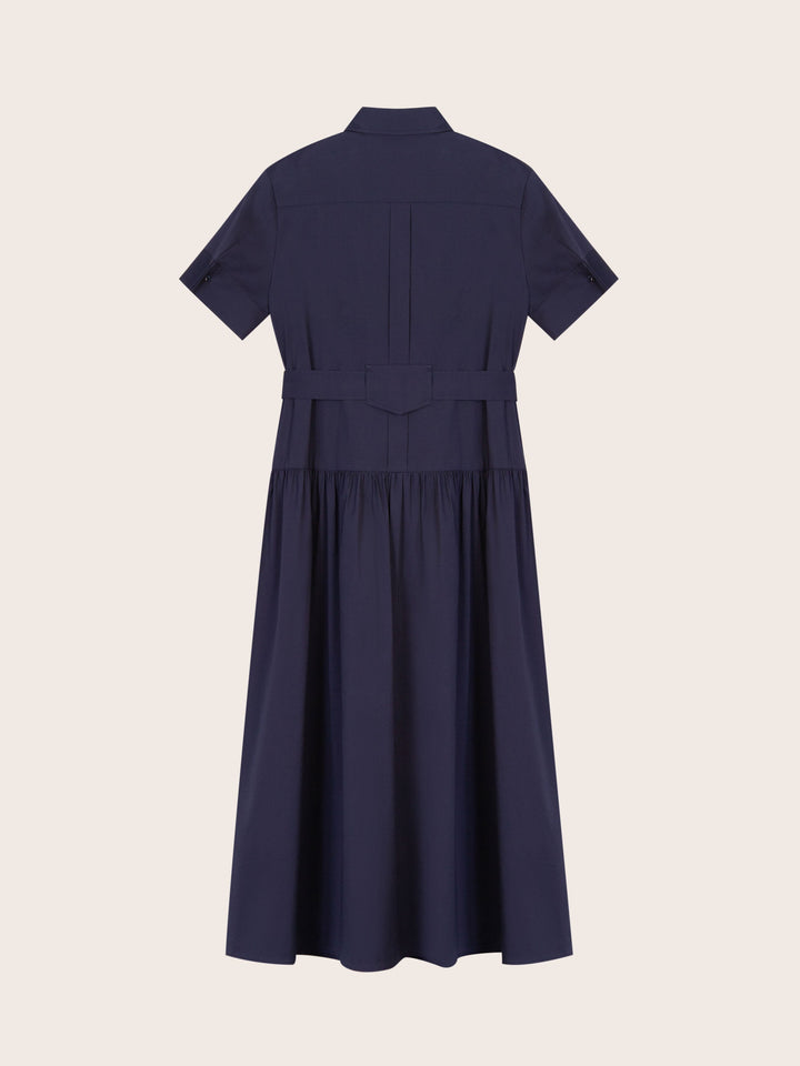 Chloe Navy Midi Dress