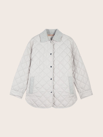 NOVA QUILTED LONG SLEEVE BUTTON DOWN JACKET