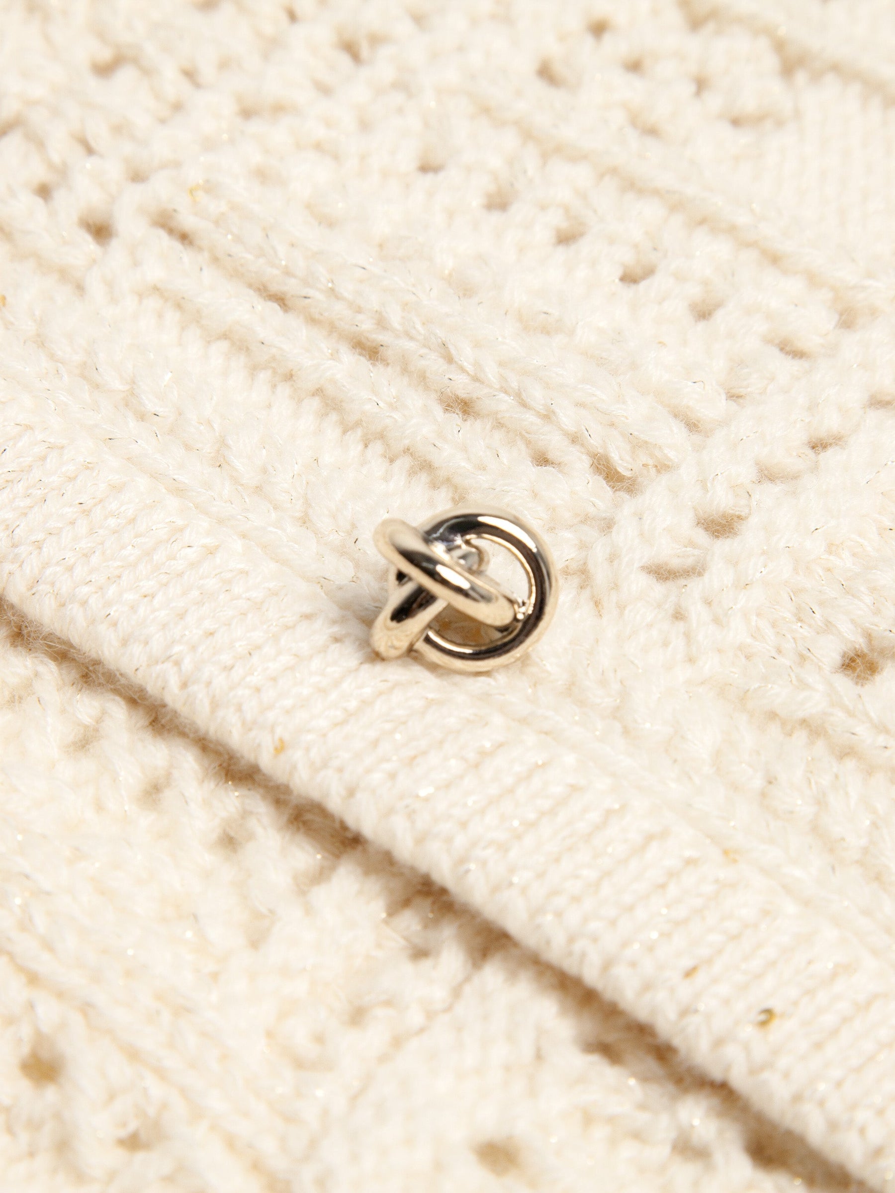 Thea Wool/Cashmere Crochet Cardigan