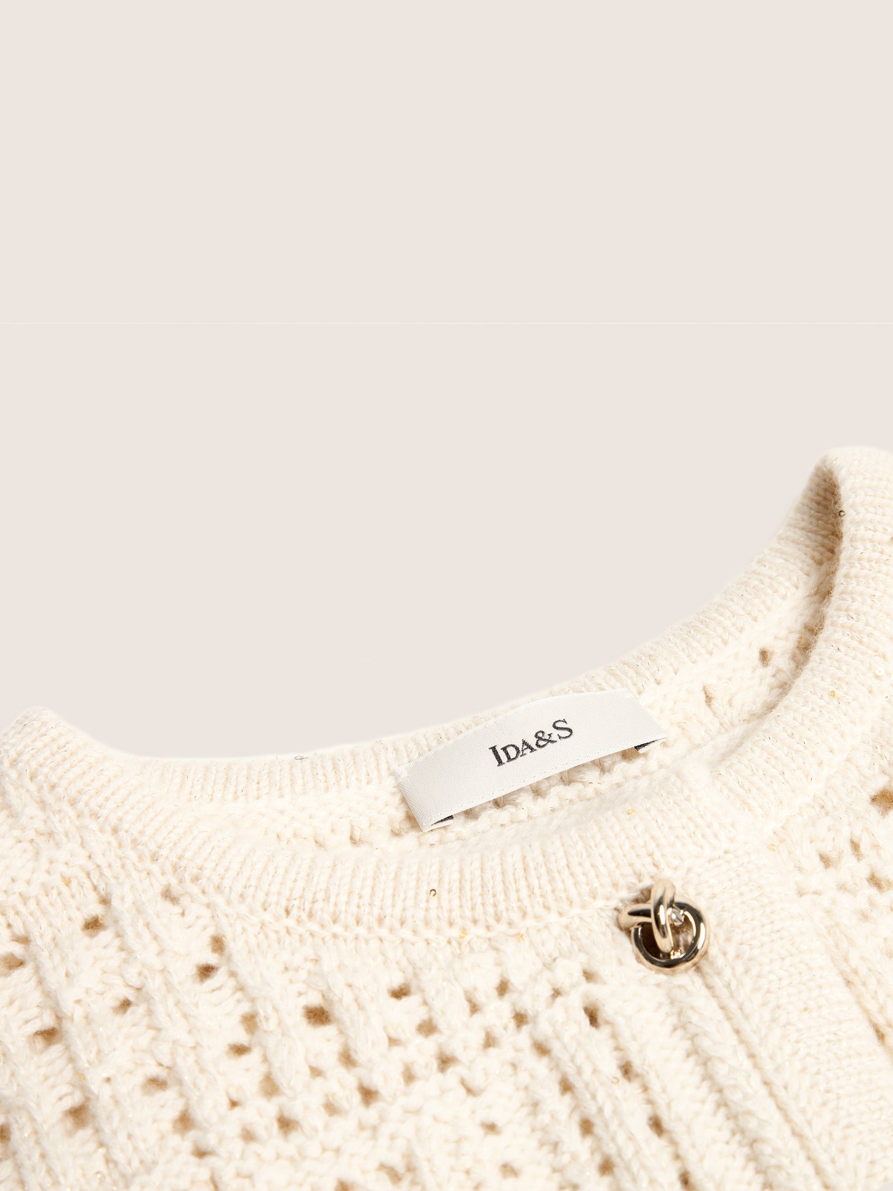 Thea Wool/Cashmere Crochet Cardigan