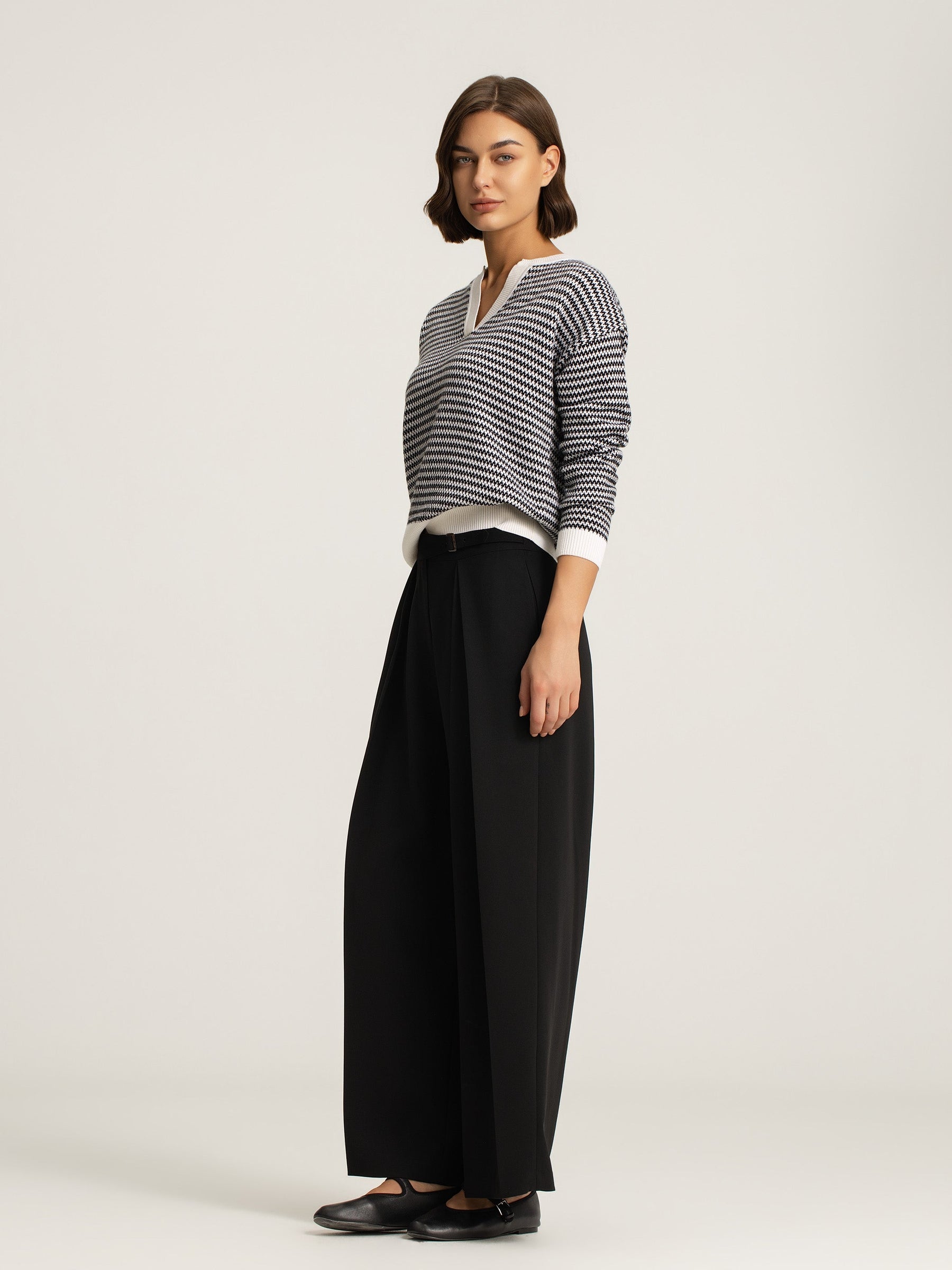Petra Merino Silk Stripe Pullover