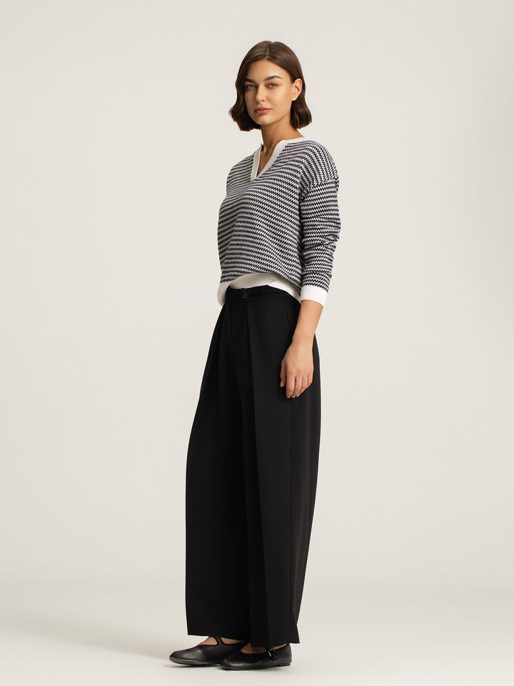 Petra Merino Silk Stripe Pullover