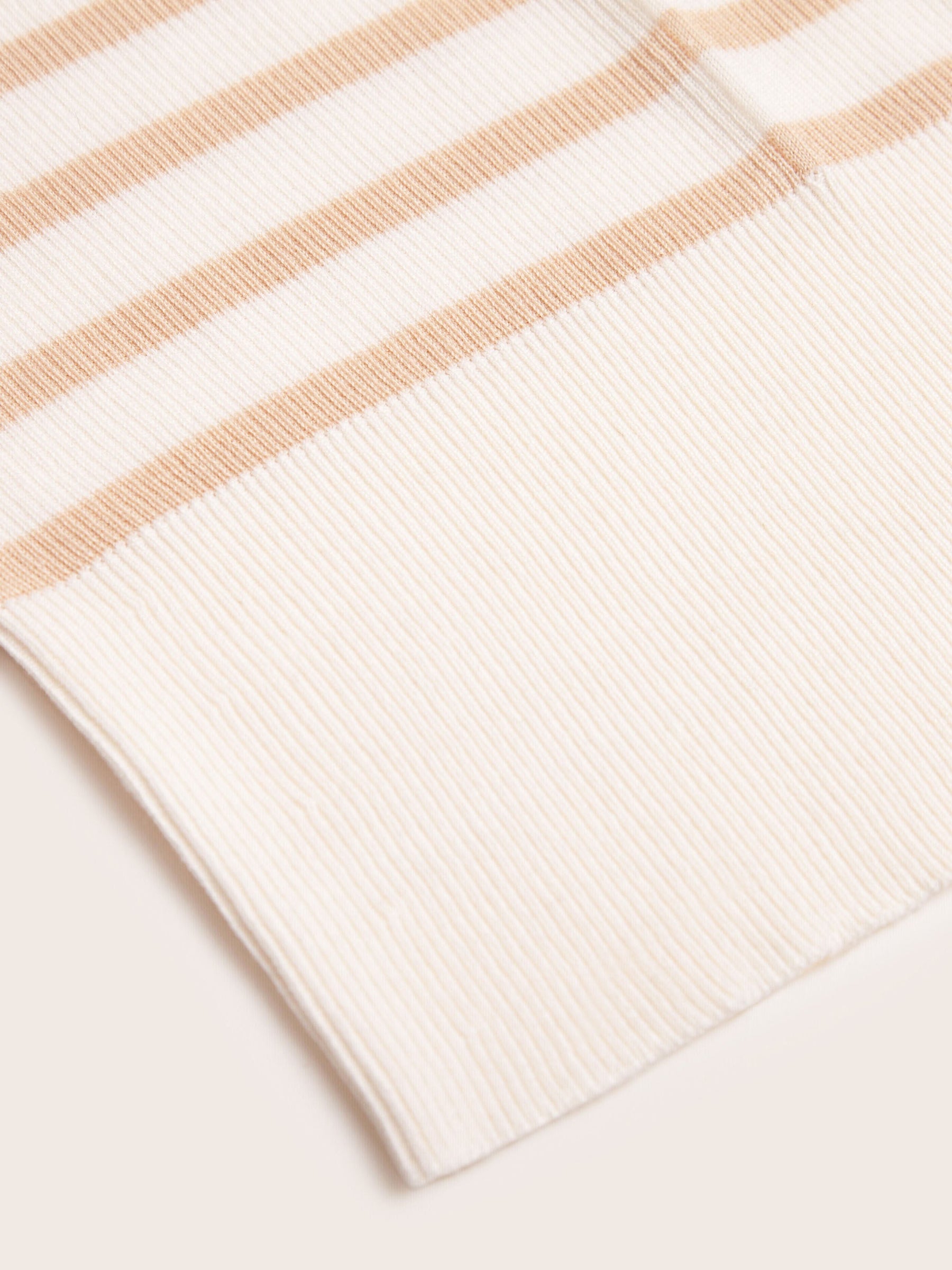 Claremont V-Neck Stripe Wool Knit