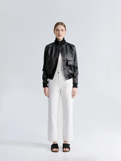 LINA STRAIGHT LEG DENIM PANTS