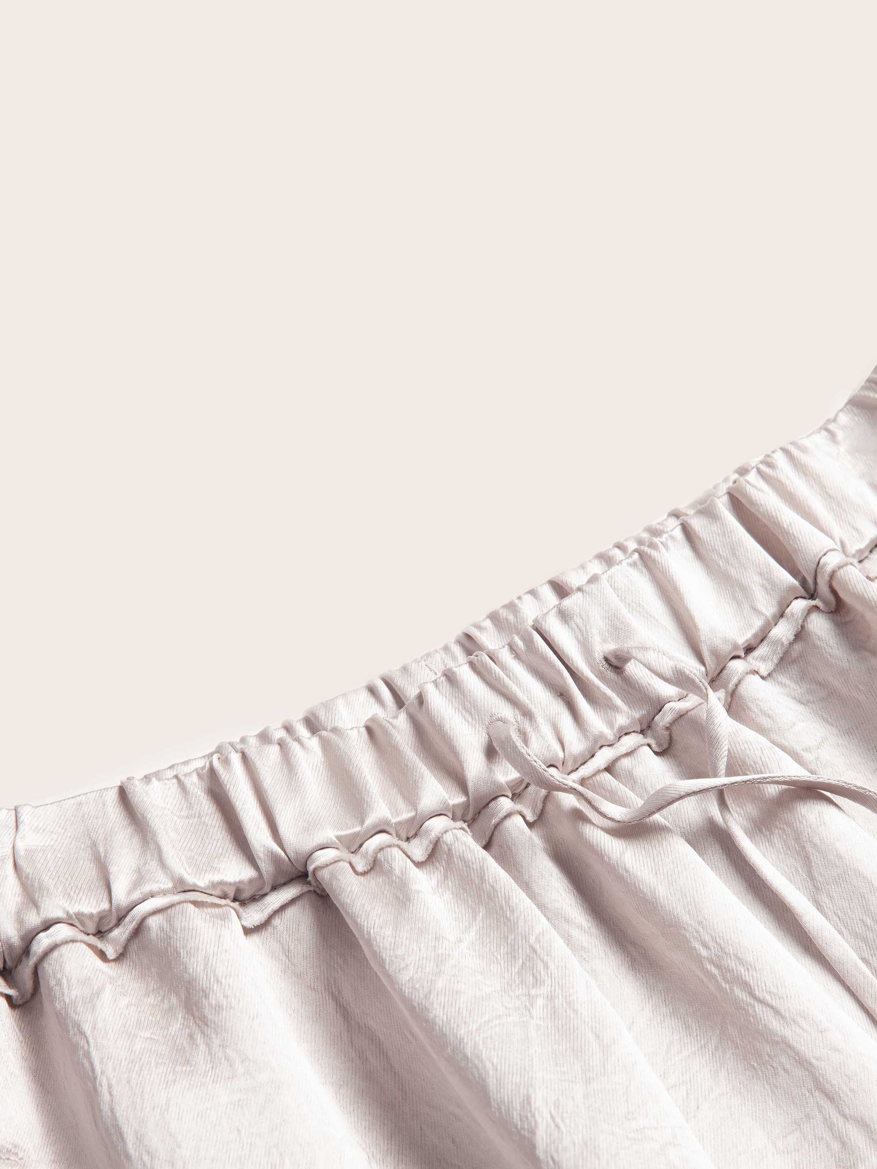 Miri Crinkle Satin Wide Leg Pant