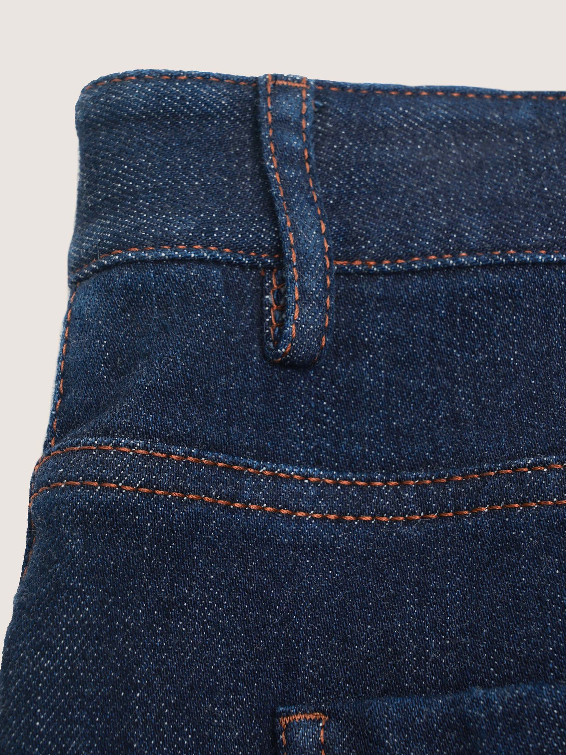 Mira Denim Straight-Leg Pants