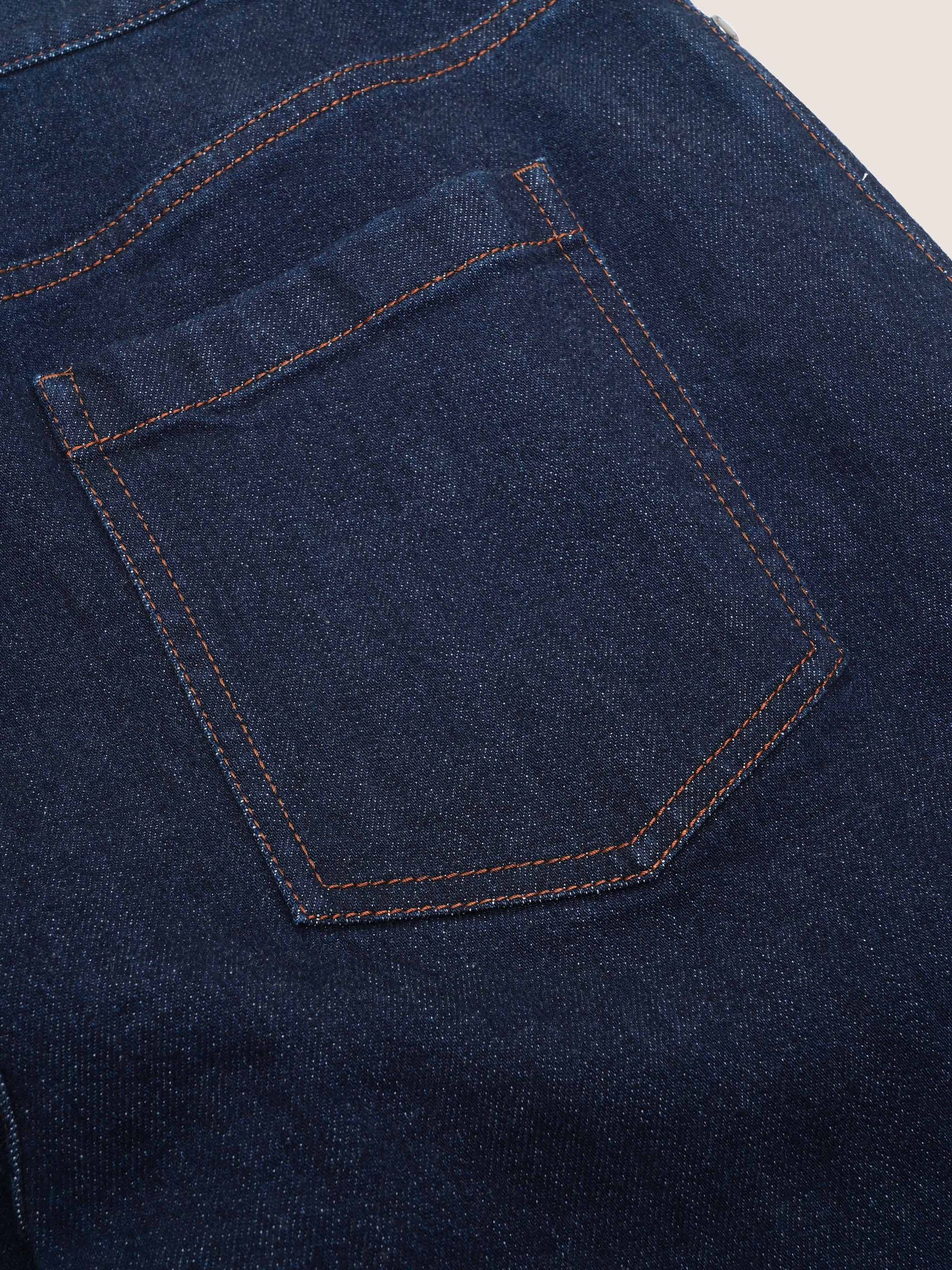 Mira Denim Straight-Leg Pants