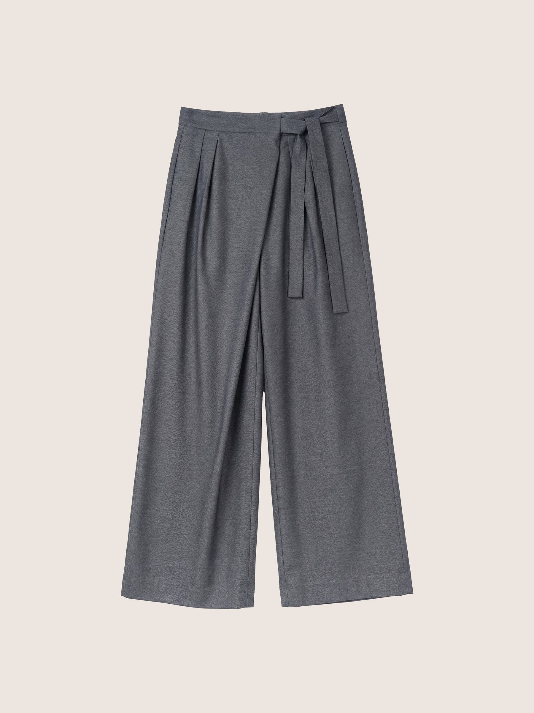 Amira Asymmetrical Pleated Trousers