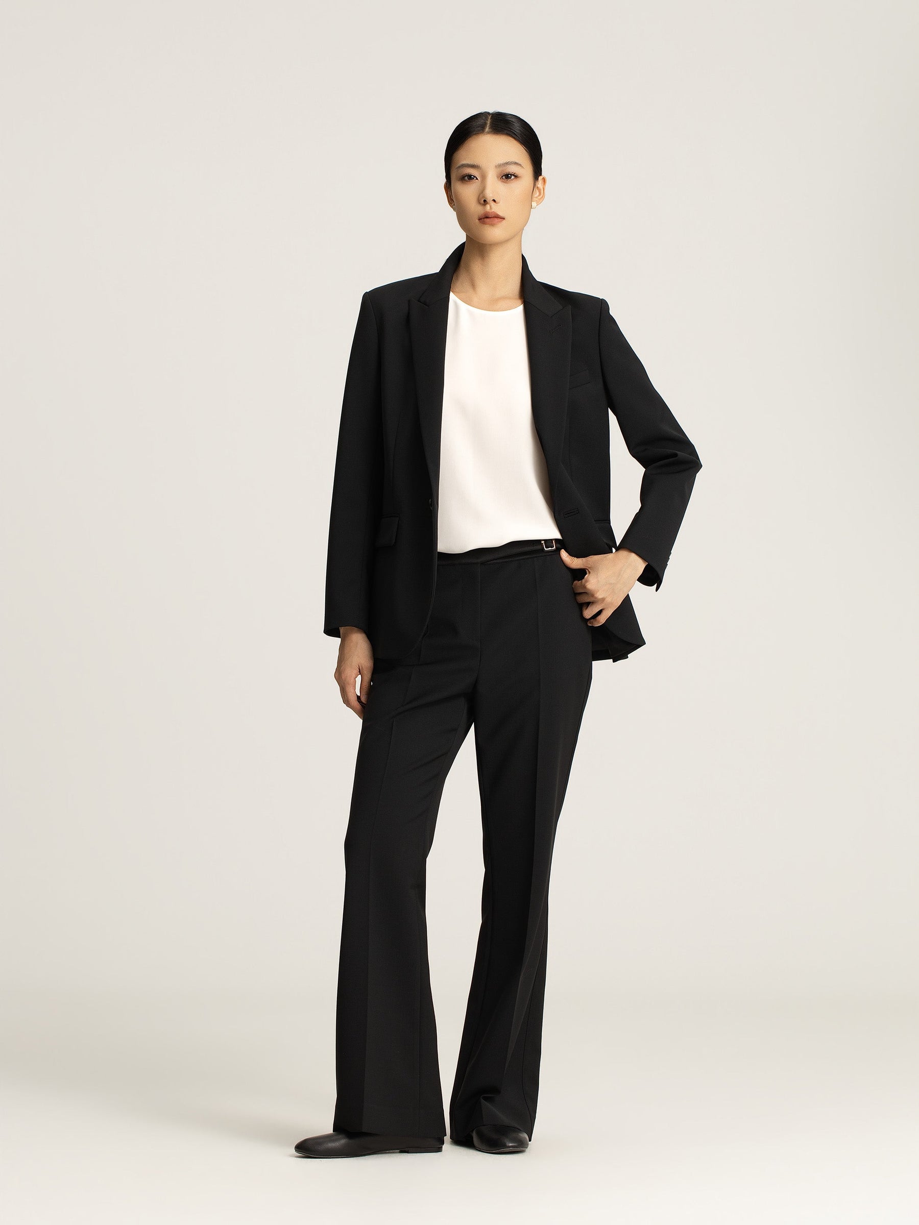 Thea Tweed Wide Leg Trouser