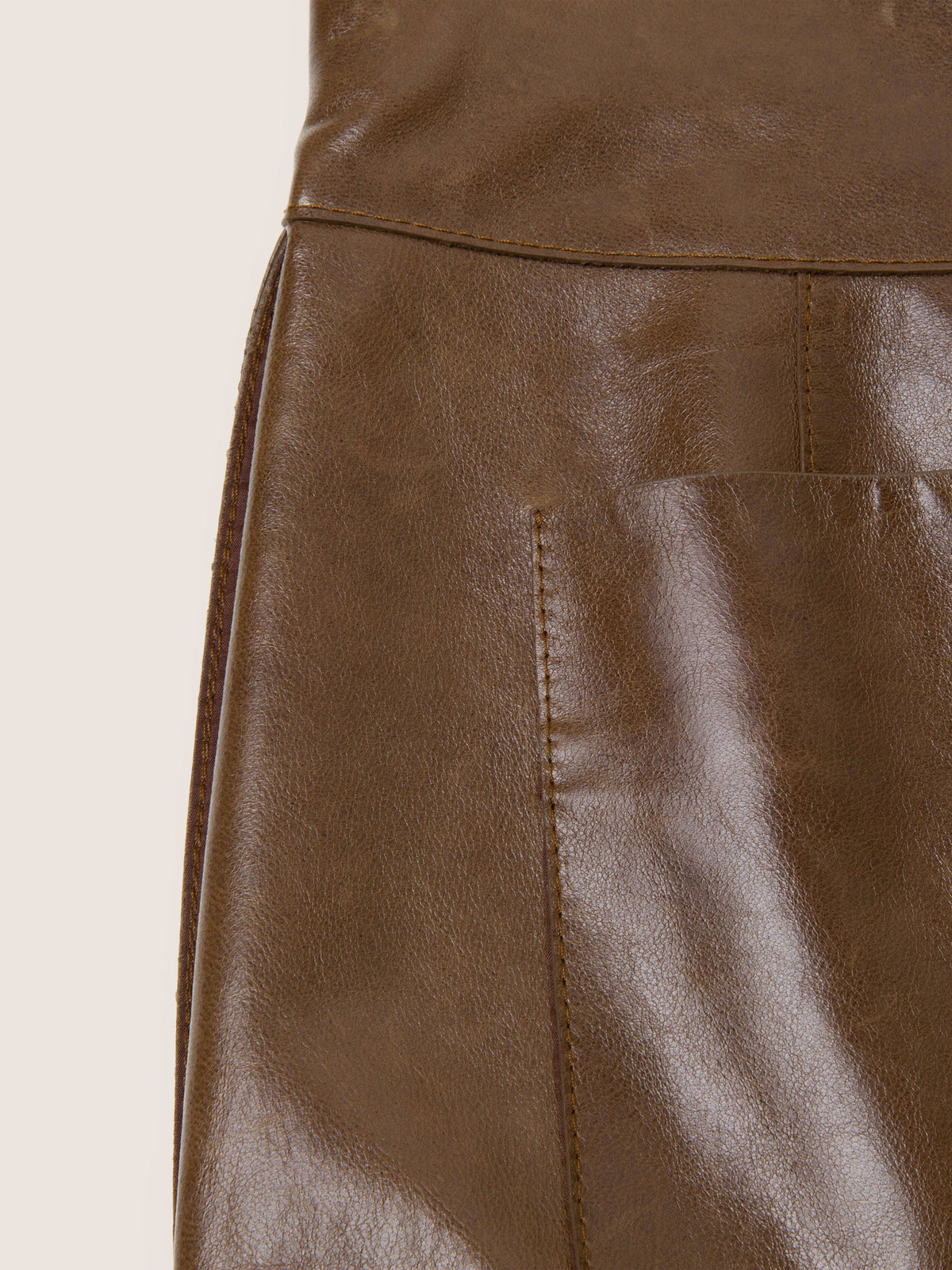 Arden Leather Pencil Skirt