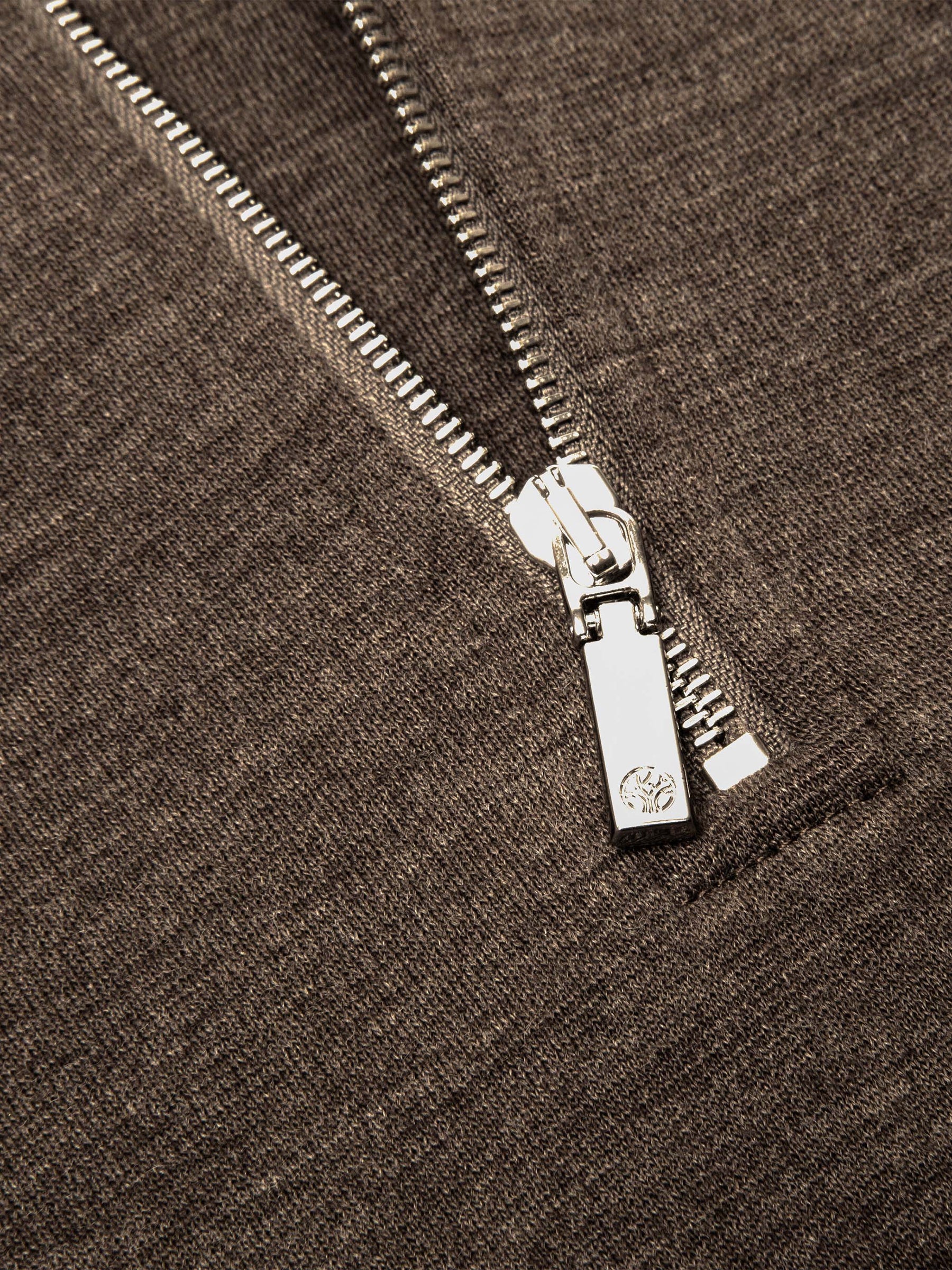 Reina Merino Wool Quarter-Zip Pullover