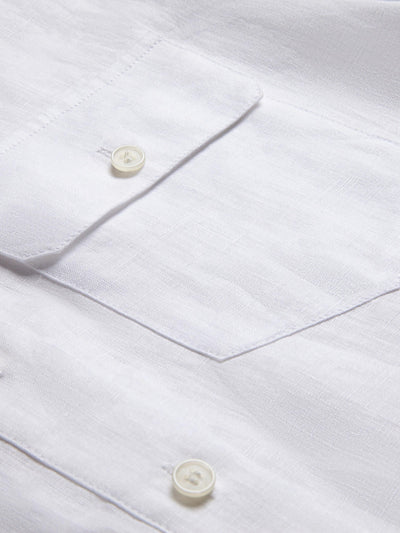 LONG SLEEVEN LINEN SHIRT W/ RELAXED SHOULDER