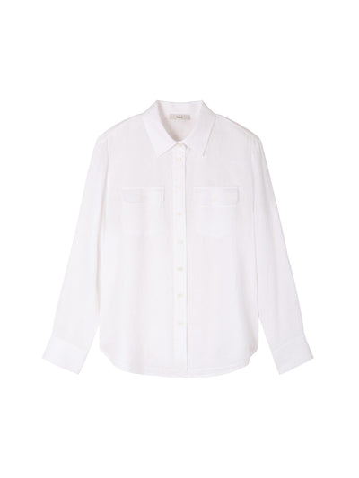 LONG SLEEVEN LINEN SHIRT W/ RELAXED SHOULDER