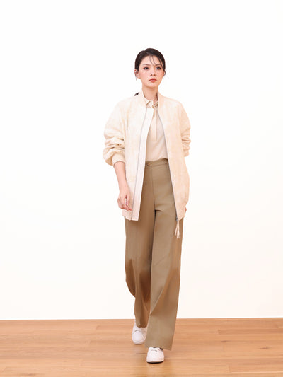 SILK SHORT SLEEVE BLOUSE